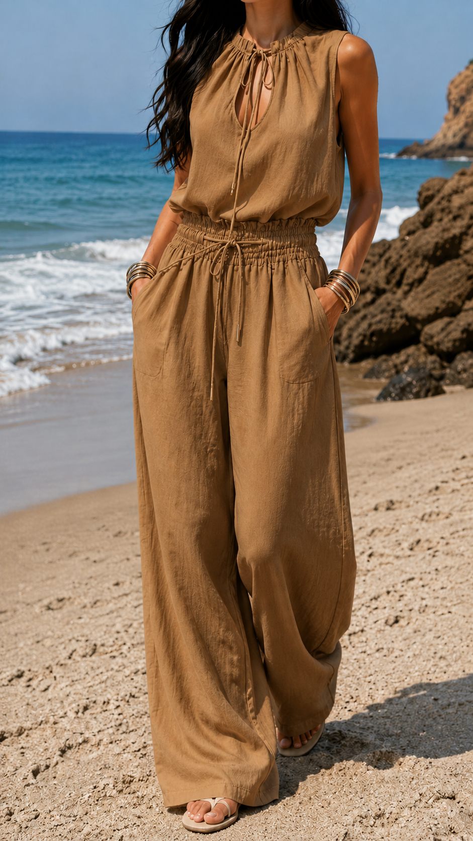 Isabella | Tuta Boho Arena Bianca