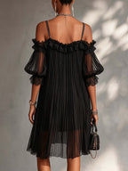 Aurora | Abito Lungo Chiffon Col V