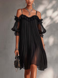 Aurora | Abito Lungo Chiffon Col V